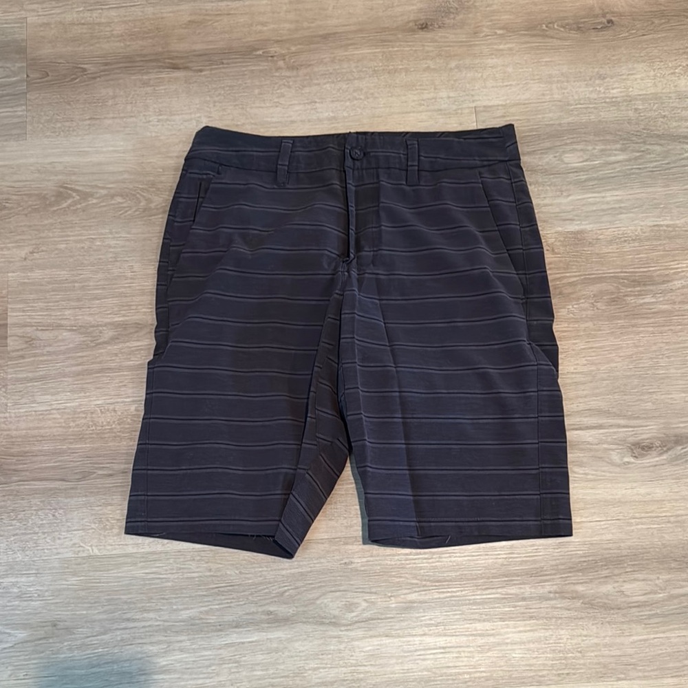 Hang Ten Black Flat Front Shorts